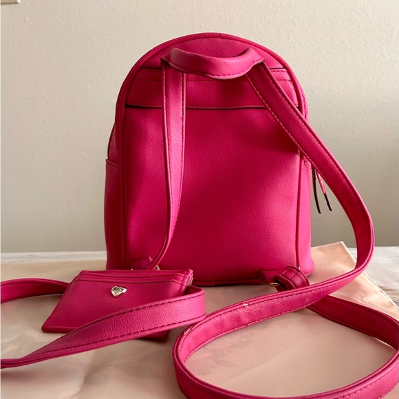 Juicy Couture Bright Pink Embossed Mini Backpack with Cardholder - Picture 3 of 5